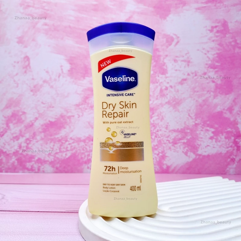 لوسیون بدن وازلین مدل Dry Skin Repair حجم 400 میل