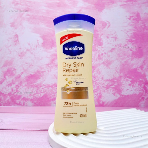 لوسیون بدن وازلین مدل Dry Skin Repair حجم 400 میل