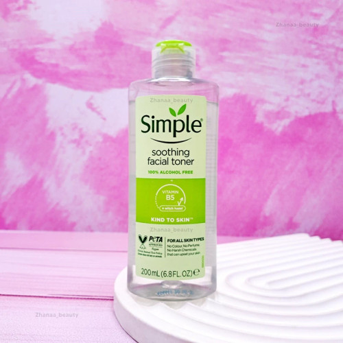 تونر سیمپل مدل Soothing مناسب انواع پوست حجم 200 میل