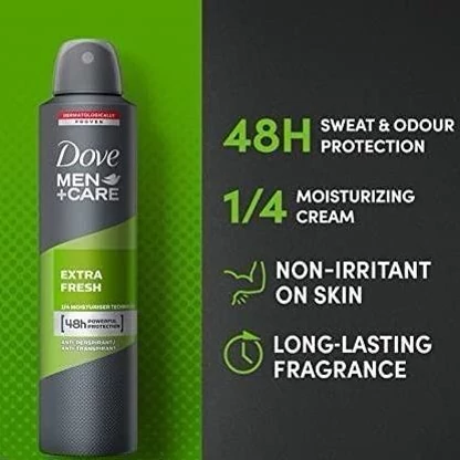اسپری ضد تعریق داو مردانه مدل اکسترا فرش Extra Fresh حجم 250 میل